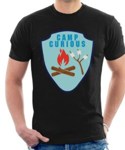 Curious George Camp Curious Mens T Shirt 1