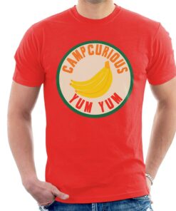 Curious George Camp Curious Yum Yum Mens T Shirt 1