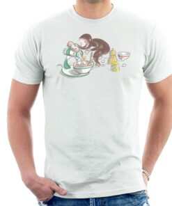 Curious George Cooking Men's T-Shirt 2 Curious George Cooking Mens T Shirt 3