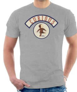 Curious George Cute Walking Mens T Shirt 1