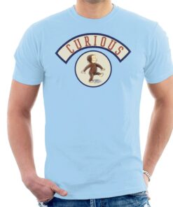 Curious George Cute Walking Mens T Shirt 2