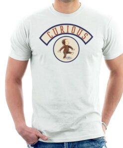 Curious George Cute Walking Mens T Shirt 3