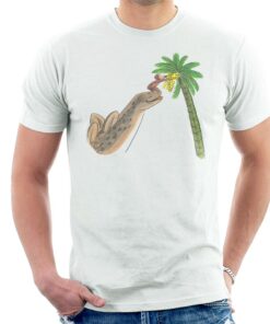 Curious George Dinosaur Palm Tree Mens T Shirt 3