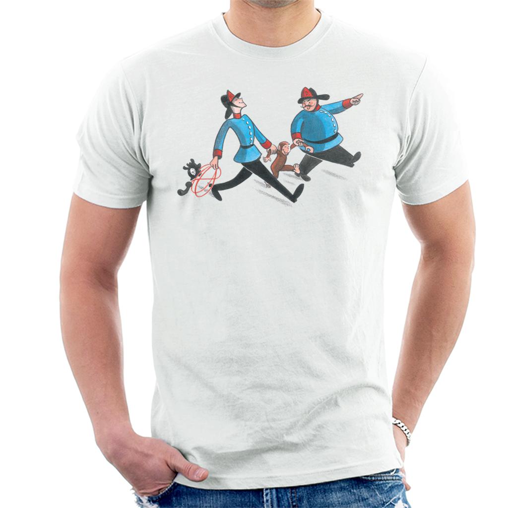 Curious George Fire Department Men's T-Shirt Curious George Fire Department Men's T-Shirt
