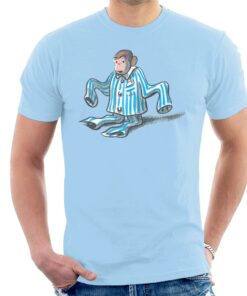 Curious George Pajamas Too Big Mens T Shirt 2