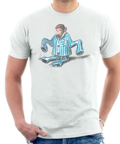 Curious George Pajamas Too Big Mens T Shirt 3