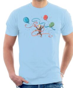 Curious George Party Balloons Men's T-Shirt 1 Curious George Party Balloons Mens T Shirt 2
