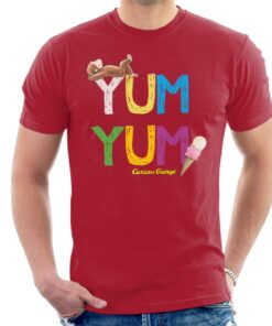 Curious George Yum Yum Ice Cream Mens T Shirt 1