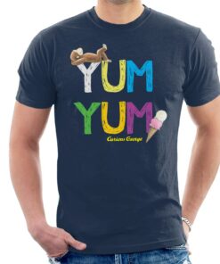 Curious George Yum Yum Ice Cream Mens T Shirt 2
