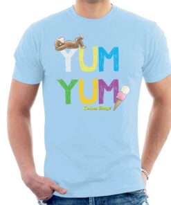 Curious George Yum Yum Ice Cream Mens T Shirt 3