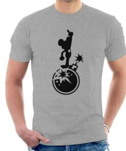 Danger Mouse Explosion Silhouette Men's T-Shirt 1 Danger Mouse Explosion Silhouette Mens T Shirt 2