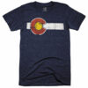 Unisex Classic Colorado Flag Navy T-Shirt