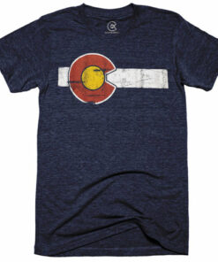 Unisex Classic Colorado Flag Navy T-Shirt