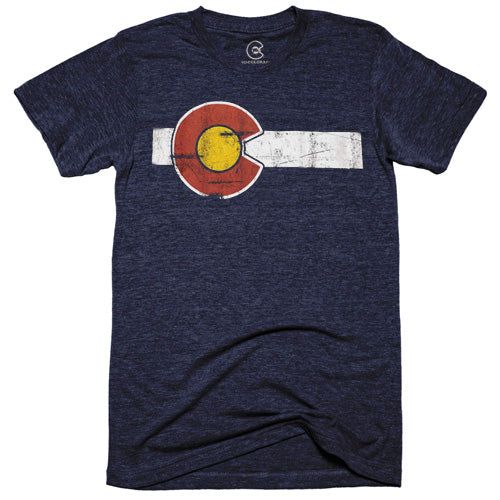 Unisex Classic Colorado Flag Navy T-Shirt Unisex Classic Colorado Flag Navy T-Shirt